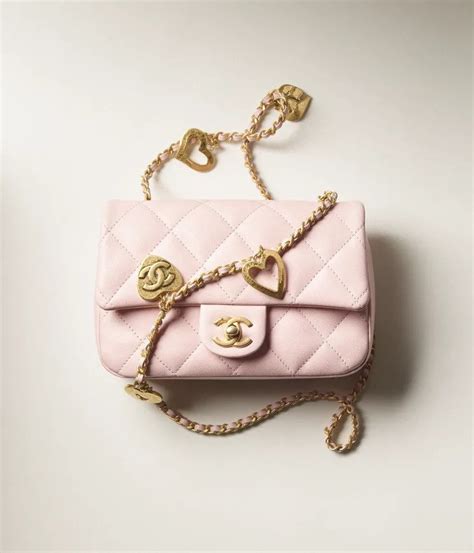 chanel small flap bag pink